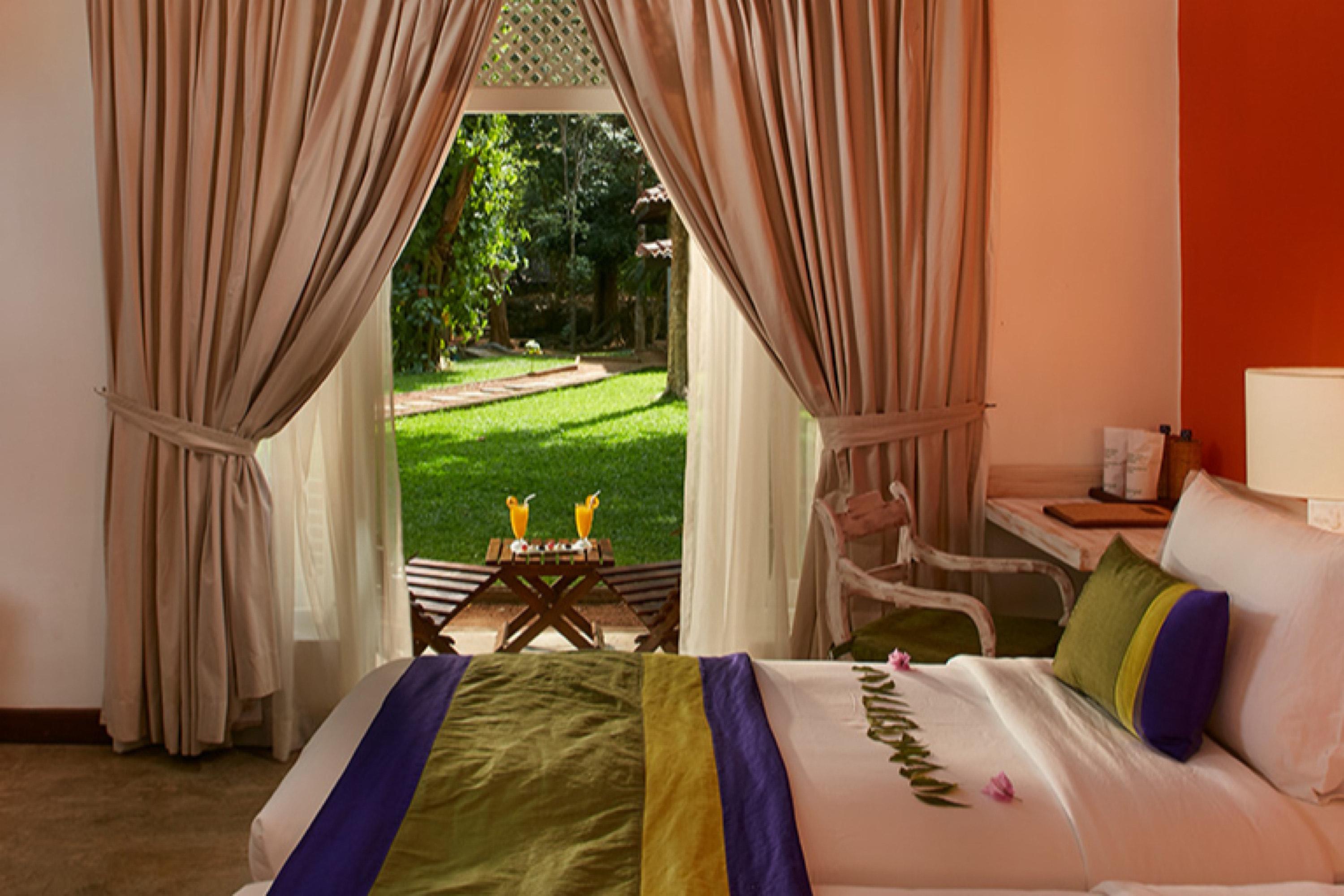โรงแรมสิกิริยา ภายนอก รูปภาพ A room at the hotel